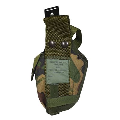 Étui néerlandais pour pistolet droit O/A R/H IRR DPM utilisé Armée néerlandaise 91618505 2