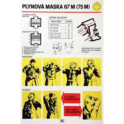 Masque à gaz hongrois M75 avec filtre et étui Armée hongroise 91651500 6