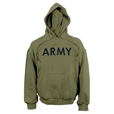 Sweat à capuche US ARMY VERT