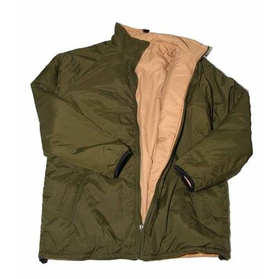 Veste britannique réversible THERMAL VERTE/SABLE d'occasion