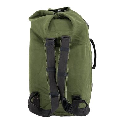 Sac de voyage hongrois MEGA grand format avec sangles dorsales VERT orig. d'occasion