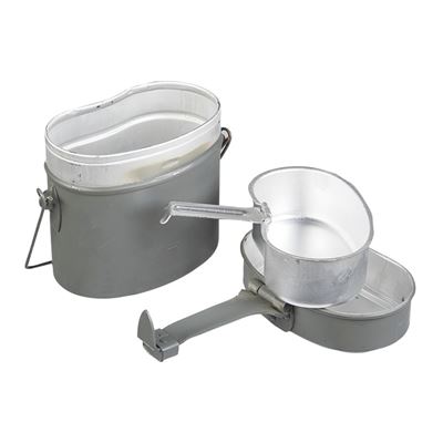 Vaisselle de campagne /bouilloire/ NVA ALU GRIS Armée NVA/DDR 91463500 2