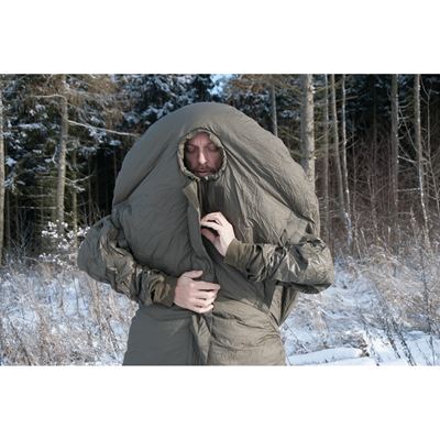 Sac de couchage extrême à manches Survival ONE OLIVE - VERT CARINTHIA 92070 7