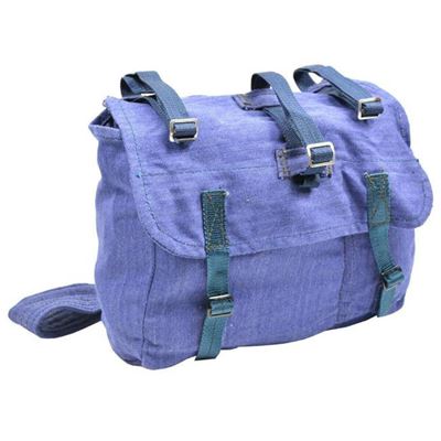 Sac à bandoulière « CHLEBNÍK » en toile roumaine BLEU