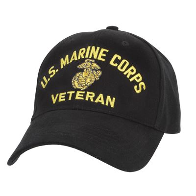 Casquette U.S. MARINE CORPS VETERAN baseball NOIRE