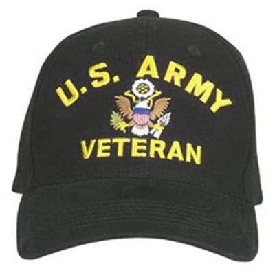 Casquette U.S. ARMY VETERAN baseball NOIRE
