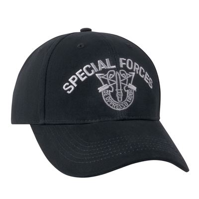 Casquette SPECIAL FORCES baseball NOIRE ROTHCO 9296 2