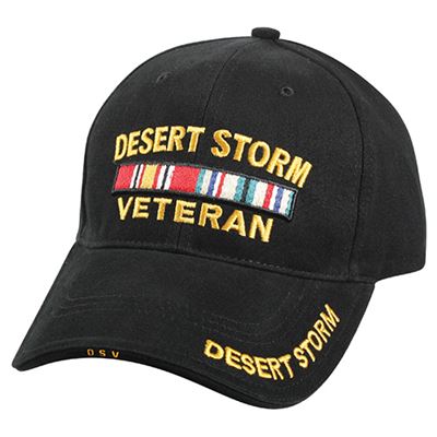 Casquette de baseball DELUXE DESERT STORM VETERAN NOIRE