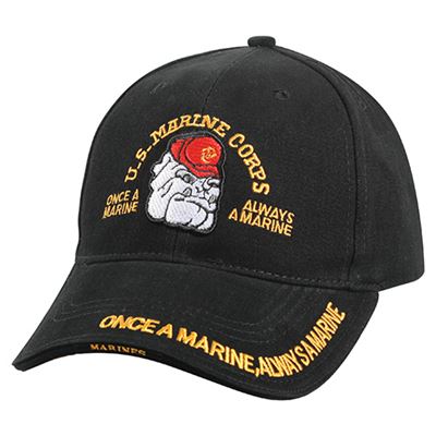 Casquette DELUXE MARINE BULLDOG baseball NOIRE