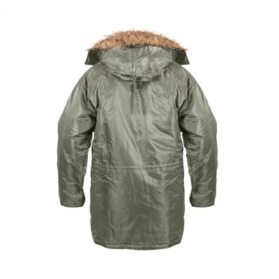 Veste de pilote américaine type N-3B longue VERTE ROTHCO 9387 2