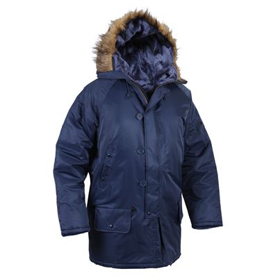 Veste pilote américaine type N-3B longue BLEUE ROTHCO 9394 2