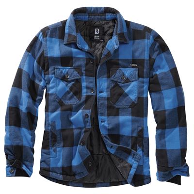Chemise LUMBERJACKET à manches longues en flanelle NOIR/BLEU