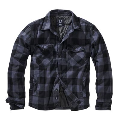 Chemise LUMBERJACKET à manches longues en flanelle NOIR/GRIS
