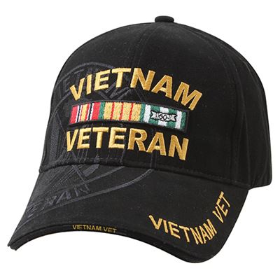Casquette de baseball DELUXE VIETNAM VET NOIRE