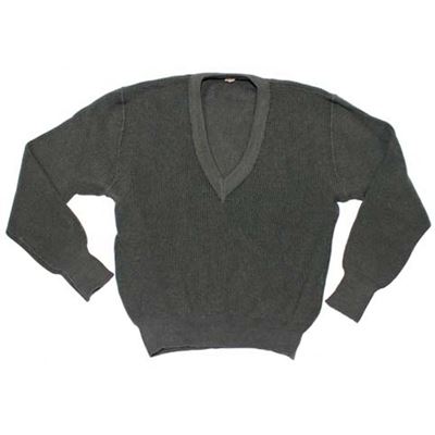 Pull fin coupe autrichienne en V GRIS usagé