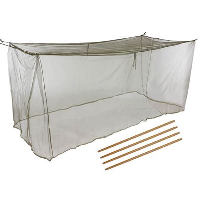 Moustiquaire française 220 x 110 x 100 cm pour lit + tiges en bois