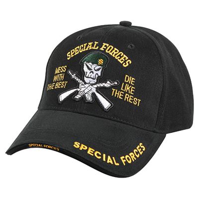 Casquette DELUXE SPECIAL FORCES baseball NOIRE