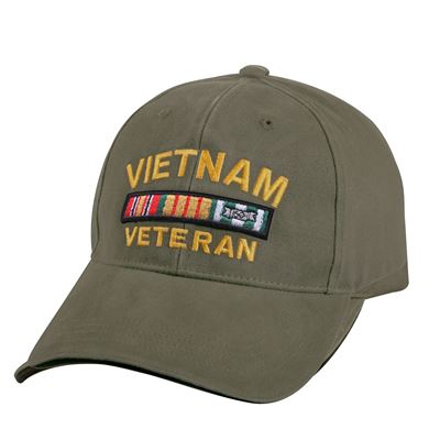 Casquette de baseball VINTAGE DELUXE VIETNAM VETERAN VERTE