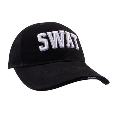 Casquette de baseball DELUXE avec broderie SWAT NOIRE ROTHCO 9722 4