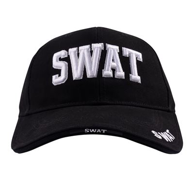 Casquette de baseball DELUXE avec broderie SWAT NOIRE ROTHCO 9722 3