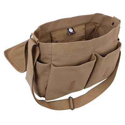 Sac à bandoulière VINTAGE 38 x 28 x 15 cm COYOTE ROTHCO 9751 2