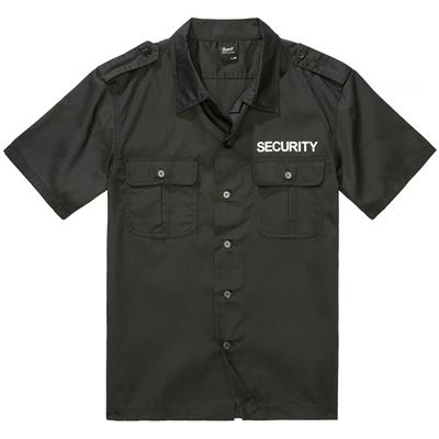 Chemise US SECURITY à manches courtes NOIRE