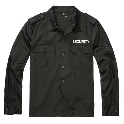 Chemise US SECURITY à manches longues NOIRE
