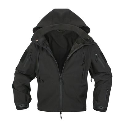Veste TACTICAL à capuche softshell NOIRE ROTHCO 9767 3
