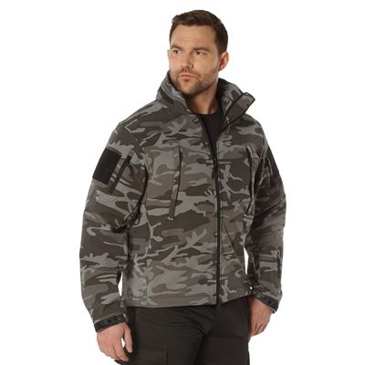 Veste TACTICAL à capuche softshell BLACK CAMO ROTHCO 97675 4