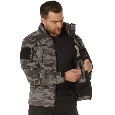 Veste TACTICAL à capuche softshell BLACK CAMO ROTHCO 97675 3