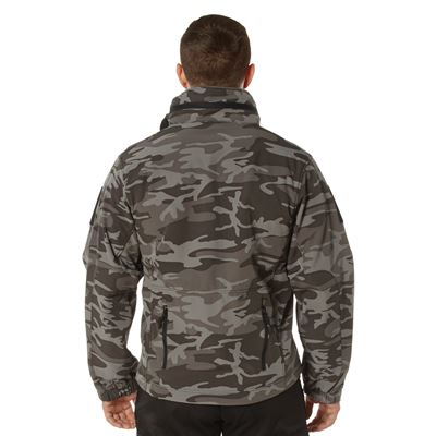 Veste TACTICAL à capuche softshell BLACK CAMO ROTHCO 97675 5
