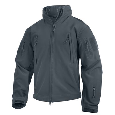 Veste TACTICAL à capuche softshell GRISE