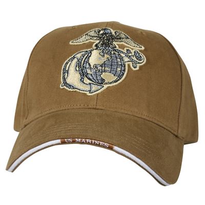 Casquette de baseball avec logo USMC COYOTE brodé ROTHCO 9827 2