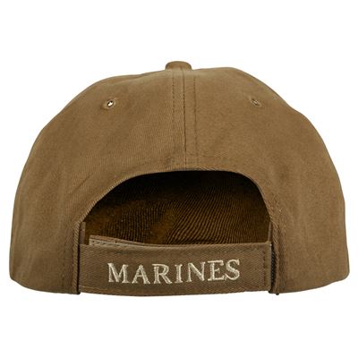 Casquette de baseball avec logo USMC COYOTE brodé ROTHCO 9827 4