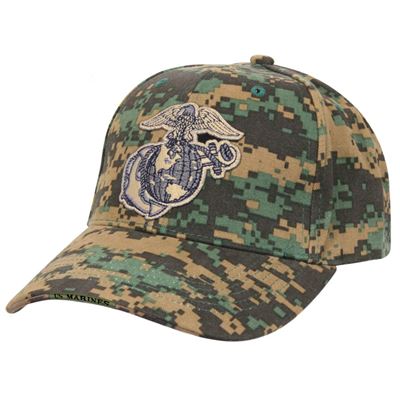 Casquette de baseball avec logo USMC DIGITAL WOODLAND brodé
