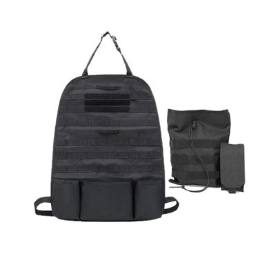 Panneau tactique MOLLE pour voiture, à fixer sur le dossier du siège NOIR