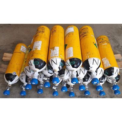 Bouteille en acier sous pression 6 l/300 bars robinet bleu d'occasion ostatní AR-6300-G 4