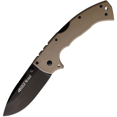 Couteau pliant 4-MAX SCOUT à lame lisse NOIR