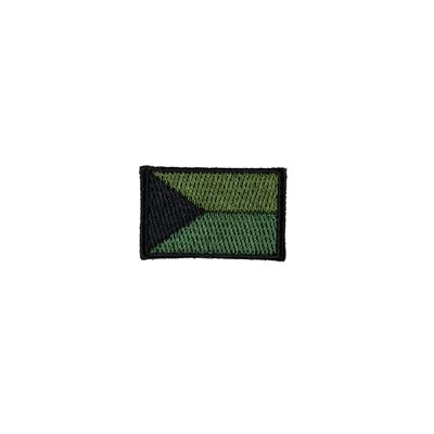 Écusson drapeau tchèque petit VERT (40 mm) VELCRO