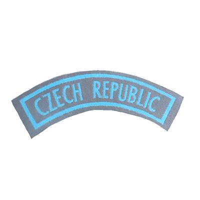 Écusson domovenka oblouček CZECH REPUBLIC - BLEU