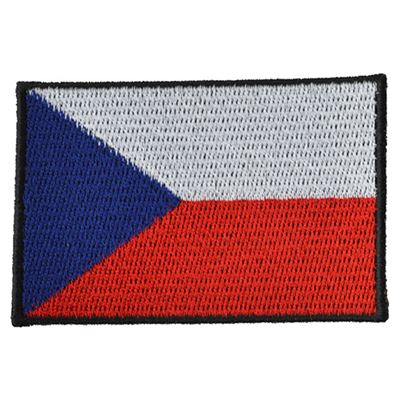Écusson drapeau tchèque COULEUR (80 mm)