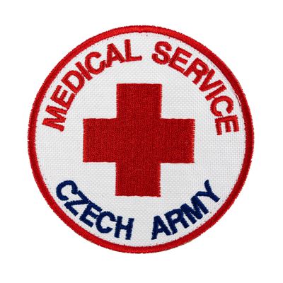 Écusson MEDICAL SERVICE CZECH ARMY coloré VELCRO