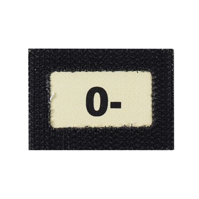 Écusson GLIND TAPE groupe sanguin 0-