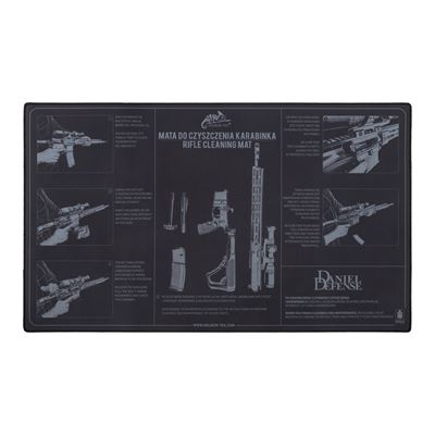 Tapis de travail RIFLE en caoutchouc NOIR