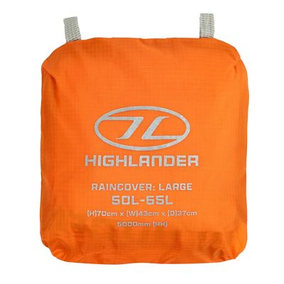 Housse pour sac à dos 50 - 65 l ORANGE HIGHLANDER ACC063-OE 4