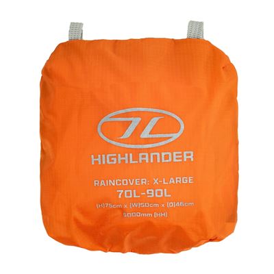 Housse pour sac à dos 70 - 90 l ORANGE HIGHLANDER ACC064-OE 2