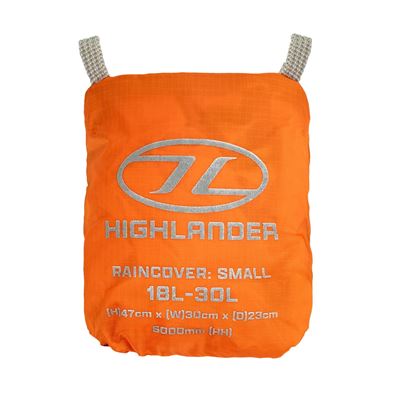 Housse pour sac à dos 18 - 30 l ORANGE HIGHLANDER ACC061-OE 2