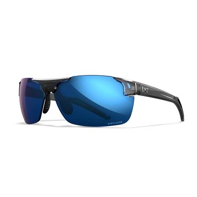Lunettes de tir WX PRIME CAPTIVATE™ Monture GRISE Verres POLARISÉS BLEUS