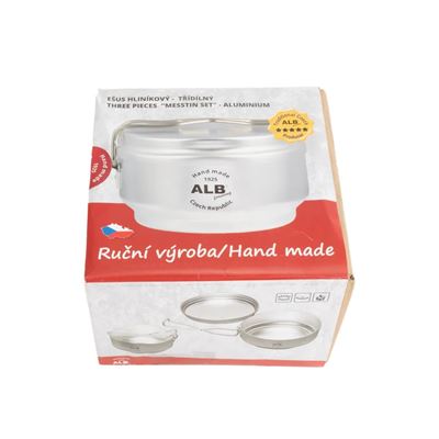 Gamelle en aluminium trois pièces (décapée) ALB alb611 4