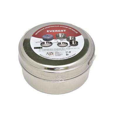 Batterie de cuisine EVEREST cinq pièces en acier inoxydable avec emballage ALB alb656 2